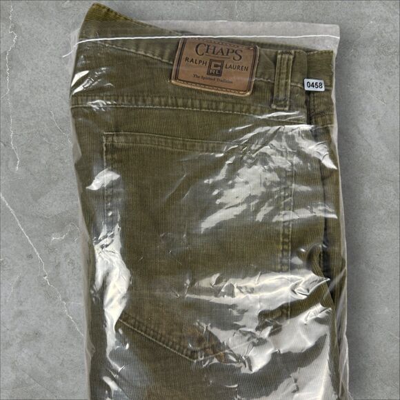 Vintage Ralph Lauren Chaps Faded Olive Green Corduroy Pants - 36x32(Actal 36x30) - Picture 8 of 8